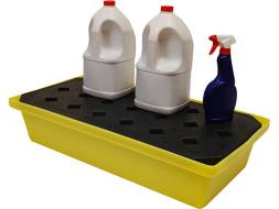 Емкость для локализации разлива жидкостей с решеткой, 805х405х170 мм, 30 л