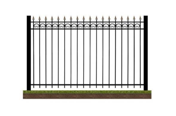 Забор металлический сварной секционный СЗ-14, 1 м²