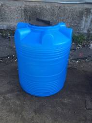 Бочка (емкость) пластиковая вертикальная с крышкой, 300 л, зеленый [TV300S2]