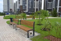 Скамейка стальная «София» без подлокотников 1,5 м