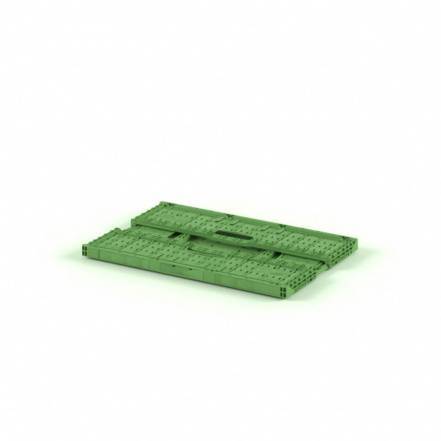 Ящик пластиковый складной, 400х300х165 мм, зеленый [12.424.71]