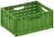 Ящик пластиковый складной, 400х300х165 мм, зеленый [12.424.71]