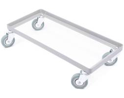 Тележка для ящиков металлическая 800х400 , 4 колеса 100 мм