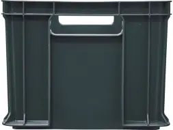 Ящик пластиковый сплошной, 400×300×230 мм, 21.6 л, серый [703.03.01]