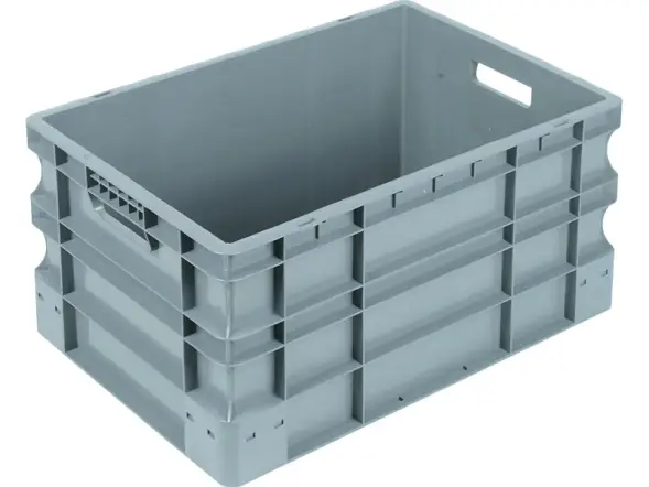 Ящик с ручками 600х400х290 мм, серый