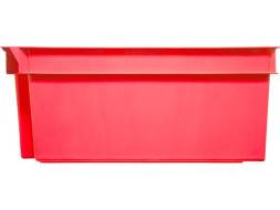 Ящик пластиковый сплошной, 600х400х250 мм, бордовый [125-2]