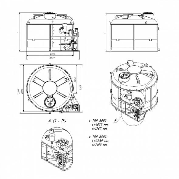 Комплекс насосный для СЗР/КАС 817л/мин G2 на одну емкость TRF