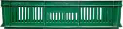 Ящик пластиковый перфорированный, 600x400x140 мм, 27 л, зеленый [705.02.01 м]