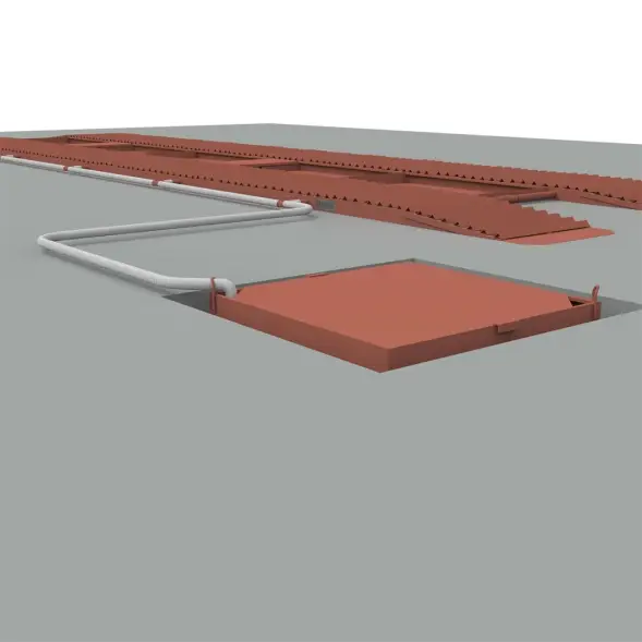 Эстакада разборная металлическая &quot;Комфорт&quot;, 12м, грузоподъемность 50т, красная