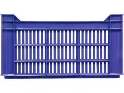 Ящик пластиковый перфорированный, 500x300x264 мм, 39,6 л, синий [112]