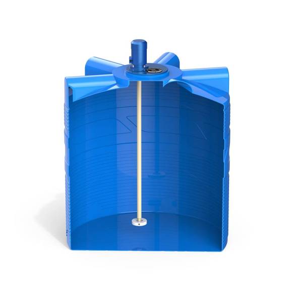 Емкость V 2000 литров с турбинной мешалкой