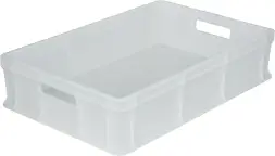 Ящик пластиковый сплошной, 600×400×140 мм, 27 л, синий [705.03.01]