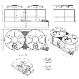 Кассета 10м3 TRF (ПОЛНЫЙ слив) для КАС/ЖКУ КСG3