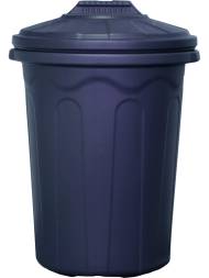 Бак пластиковый хозяйственный с крышкой, 120 л, темно-синий [ББХ-120Н]